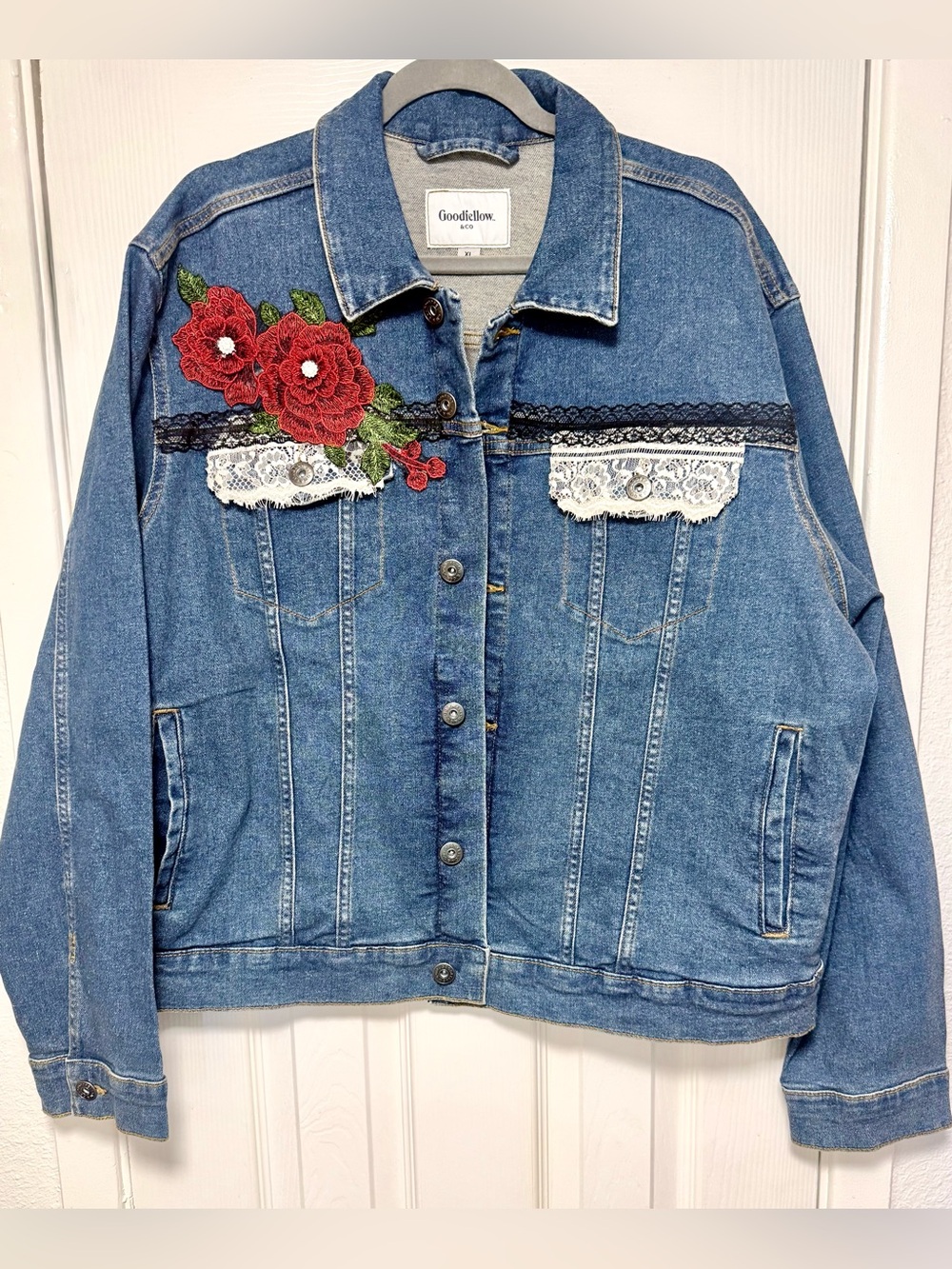 Embellished Stevie Nicks Denim Jacket - Picture 3 of 12